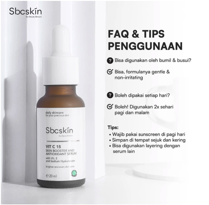 Sbcskin Vit C 15 Skin Booster and Antioxidant Serum