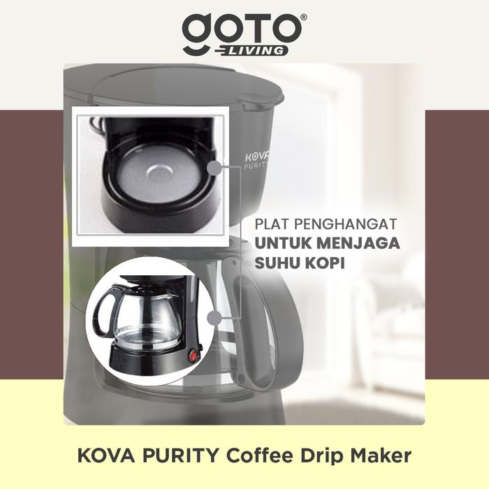 Pilar Niaga Makmur KOVA Purity Coffee Drip Maker 600 ml Black