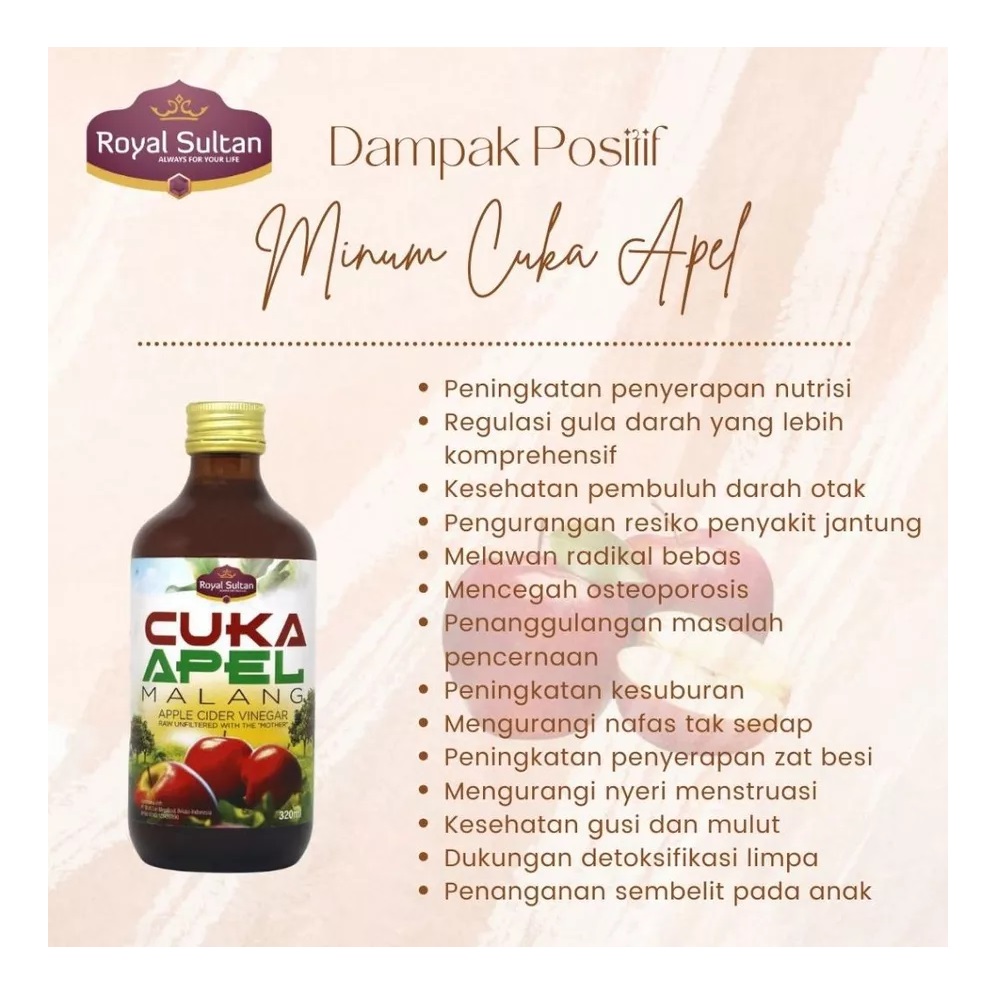 Multi Sari Megafood Royal Sultan Cuka Apel Batu Malang