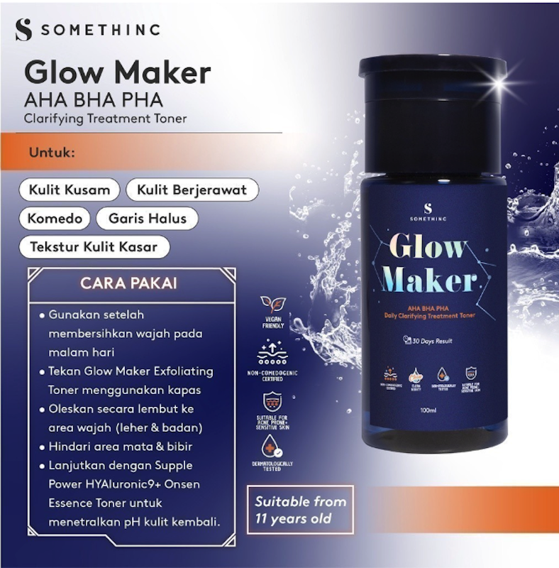 SOMETHINC GLOW MAKER AHA BHA PHA Clarifying Treatment Toner 5