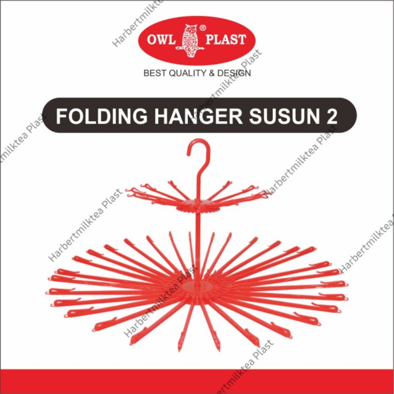 Owl Plast Folding Hanger 30 Stik Susun 2