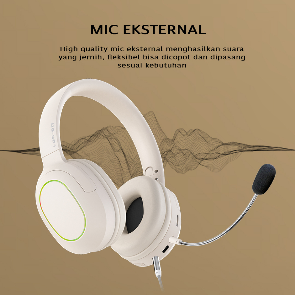  Log On Bluetooth Headphones with Microphone Hearon8 LO-HP8