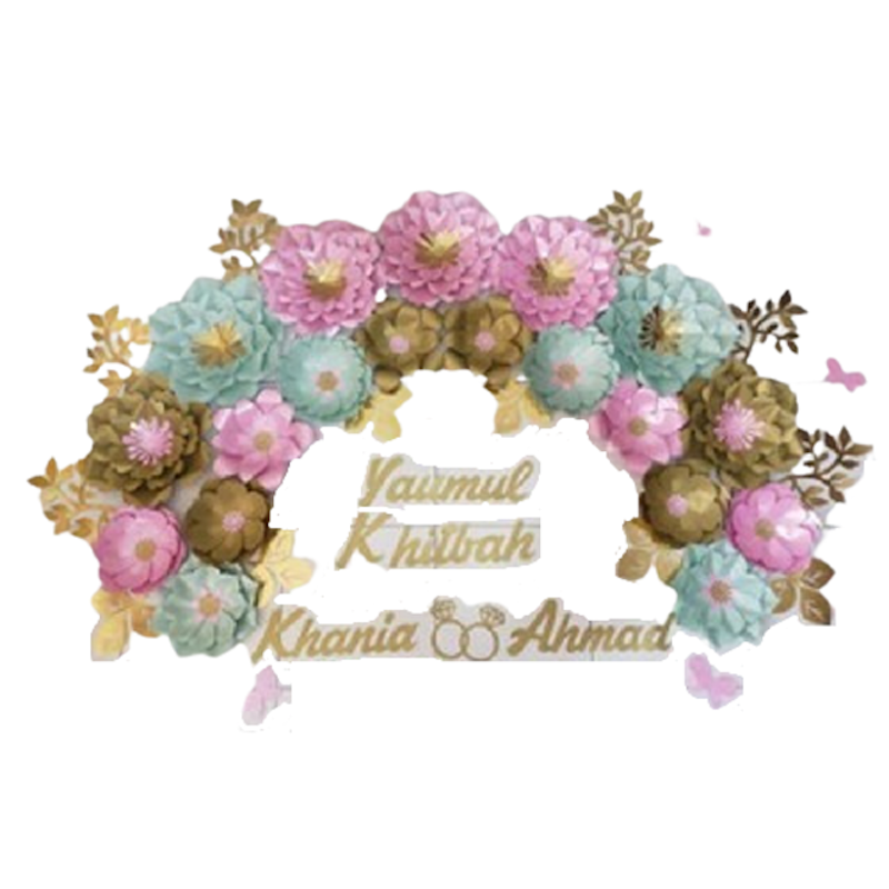 Paper Flower Engagement Tipe T 1