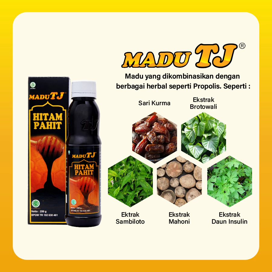 Madu TJ Hitam Pahit  3