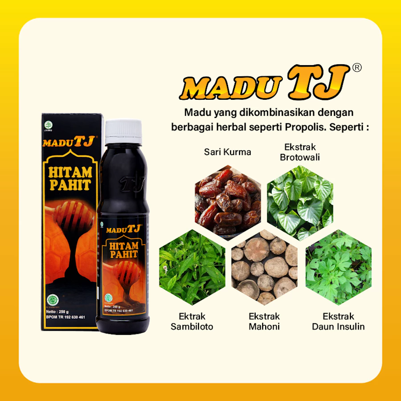 Madu TJ Hitam Pahit 3