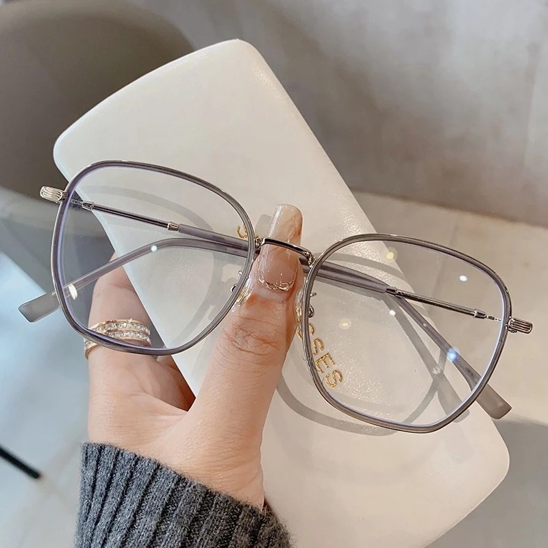  Viendo Kacamata Besi Besar Anti Radiasi Blueray Photocromic