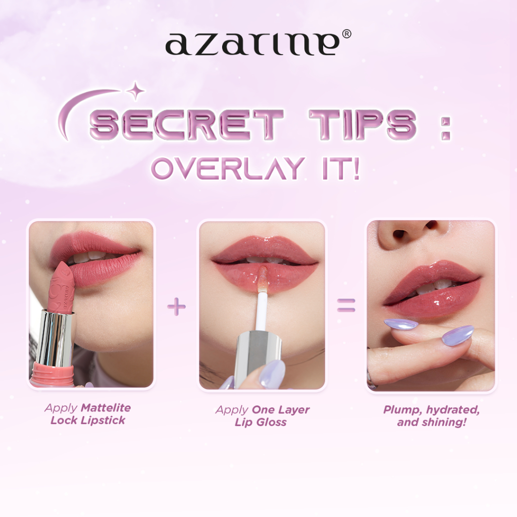 Wahana Kosmetika Indonesia Azarine® Mattelite Lock Lipstick 07 Cosmic