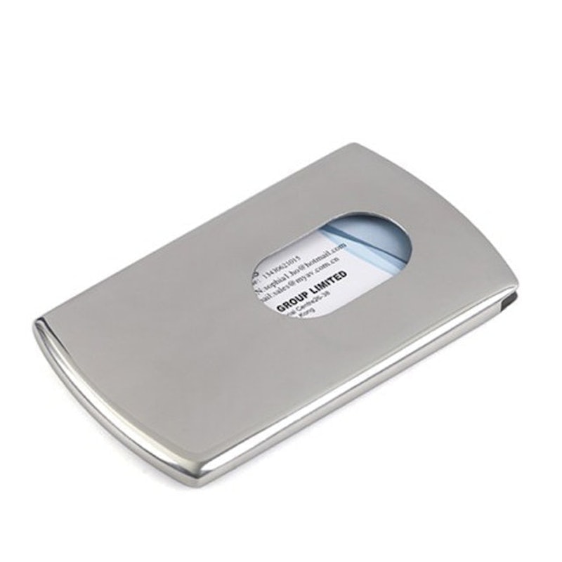 Tempat Kartu Nama Stainless Steel Slide 2