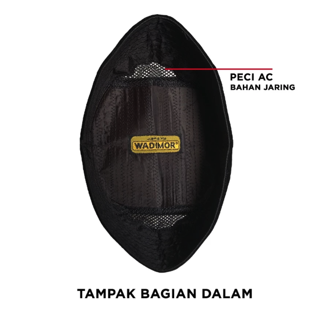Sukorejo Indah Textile  Wadimor Songkok Peci Hitam Tinggi 10
