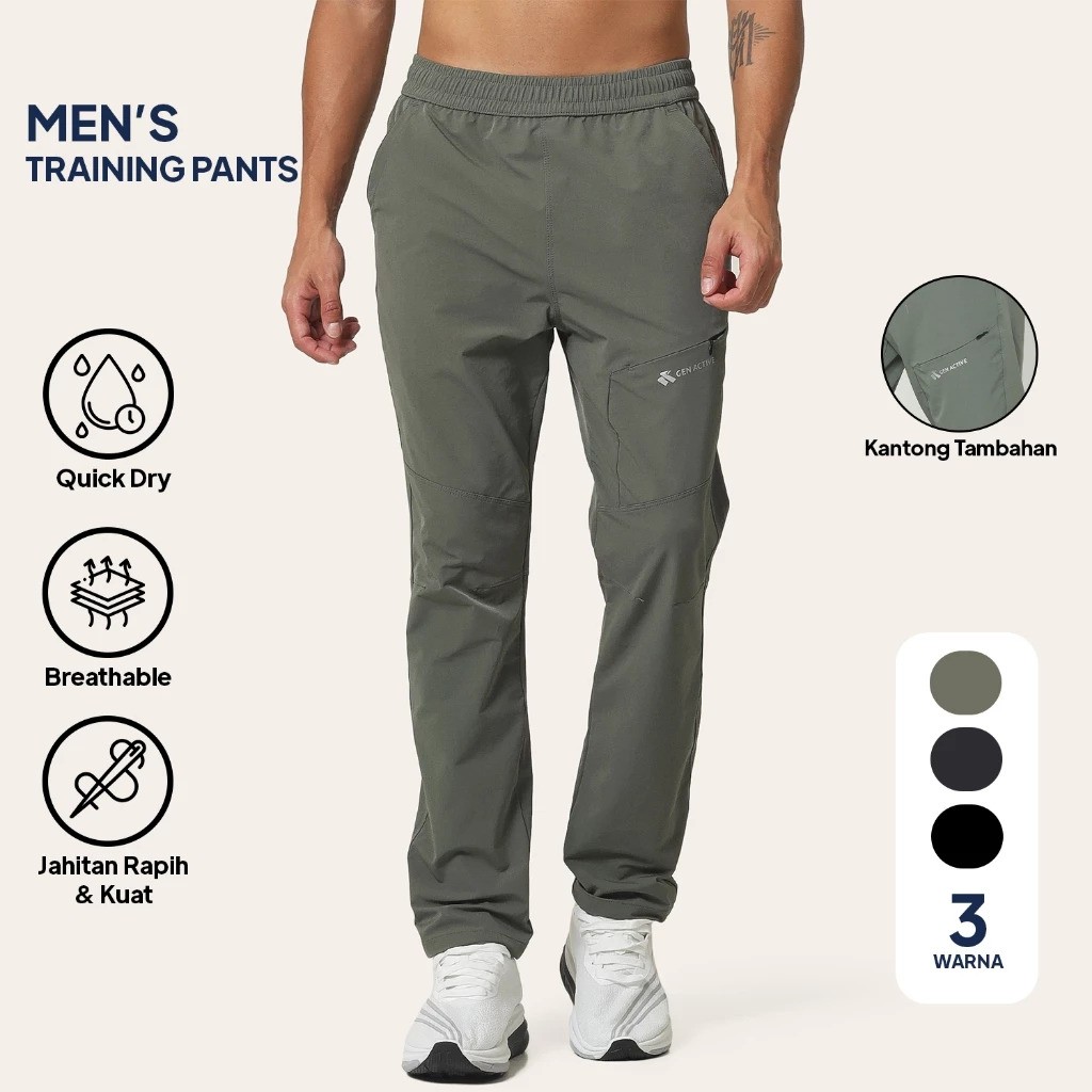 Genactive Indonesia GEN ACTIVE Sport Quick Dry Long Pants