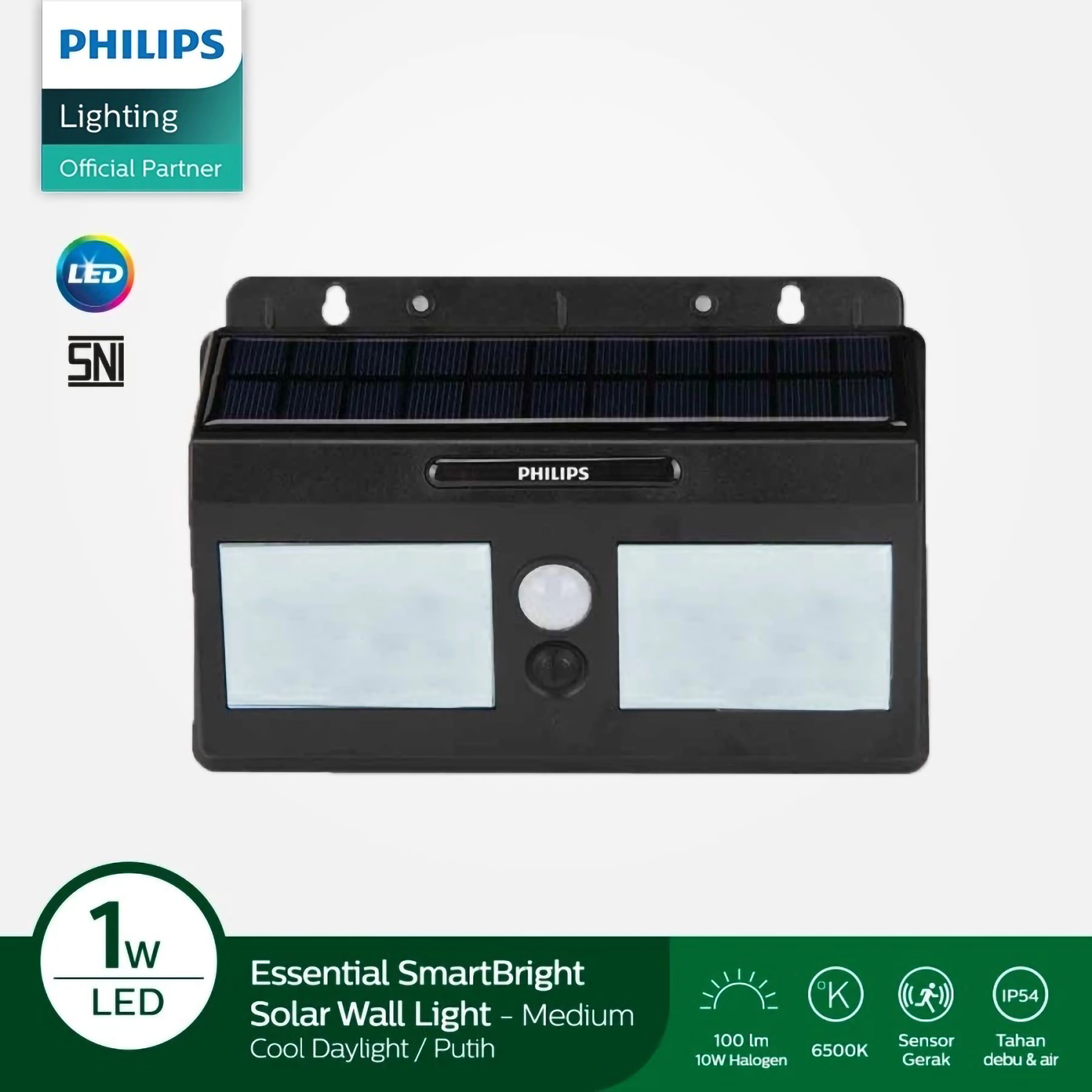 Philips Electronics Nederland B.V. Philips Essential SmartBright Solar Wall Light Medium