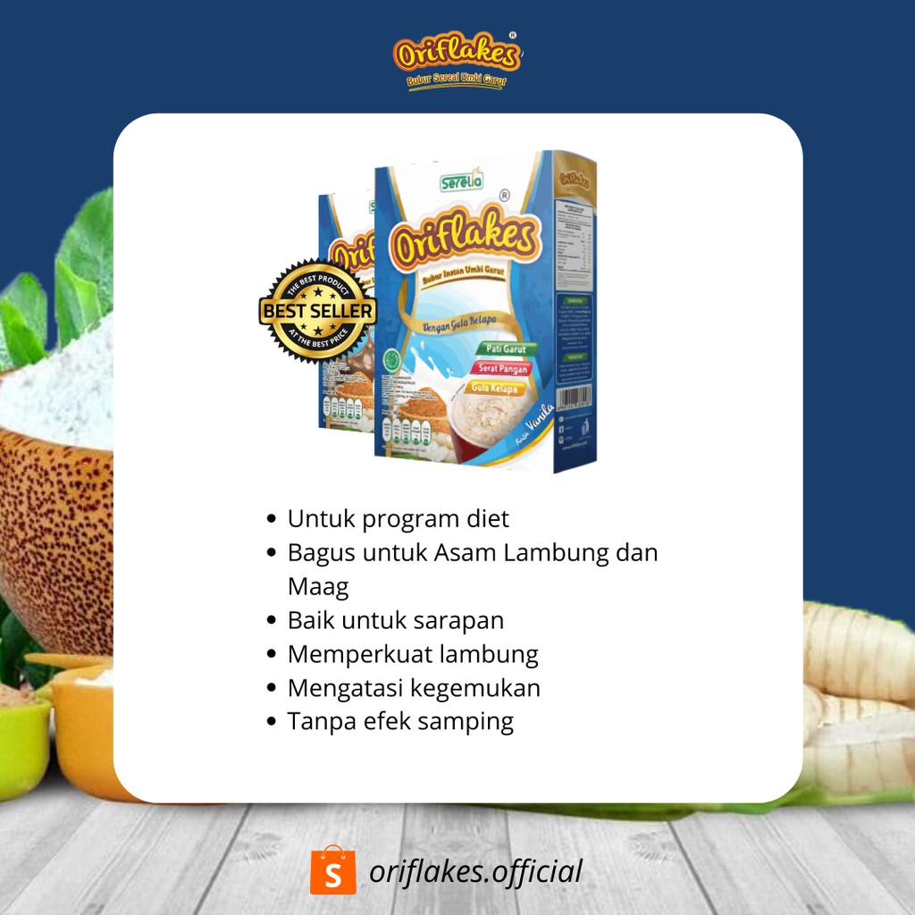 Oriflakes Bubur Sereal Umbi Garut Slimmy