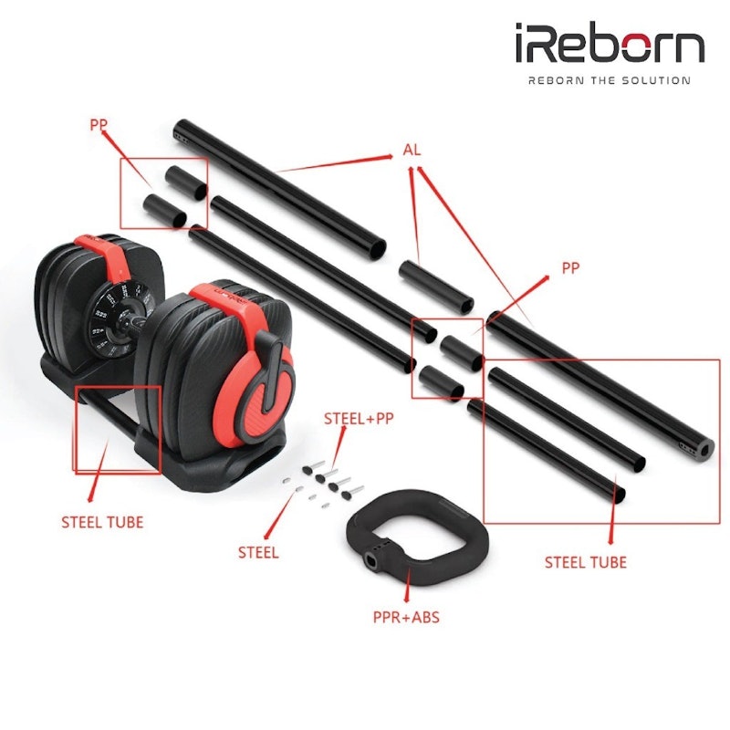 iReborn Adjustable Dumbbell 3 in 1 4