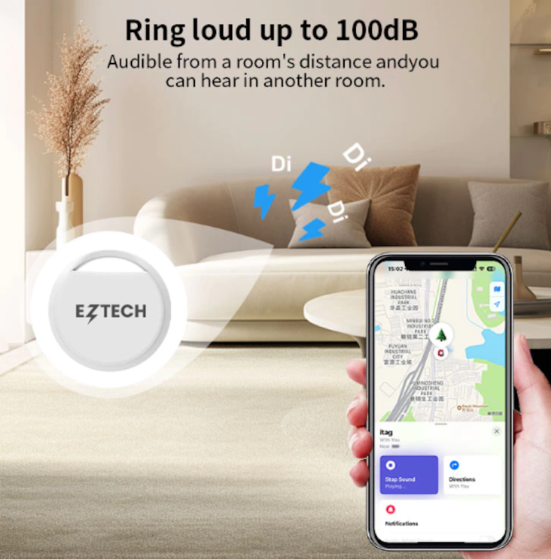 EZTECH Smart Tag Locator Bluetooth iOS Support Only 5