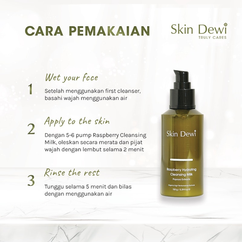 Skin Dewi Raspberry Cleansing Milk 4