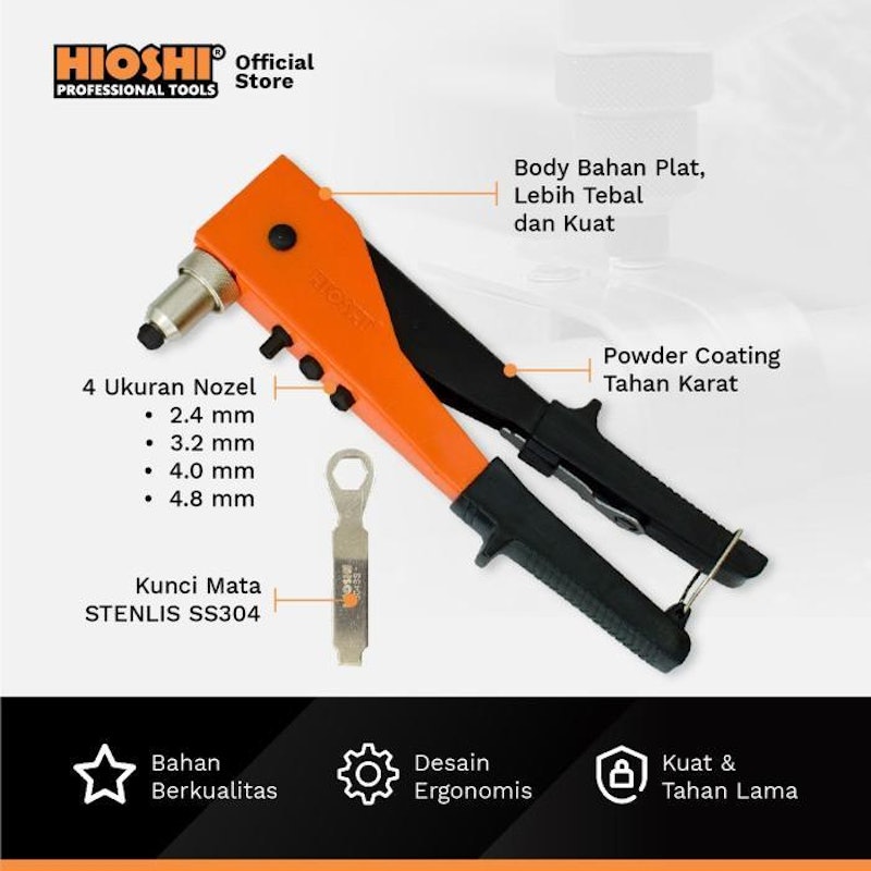 HIOSHI® Hand Riverter 4