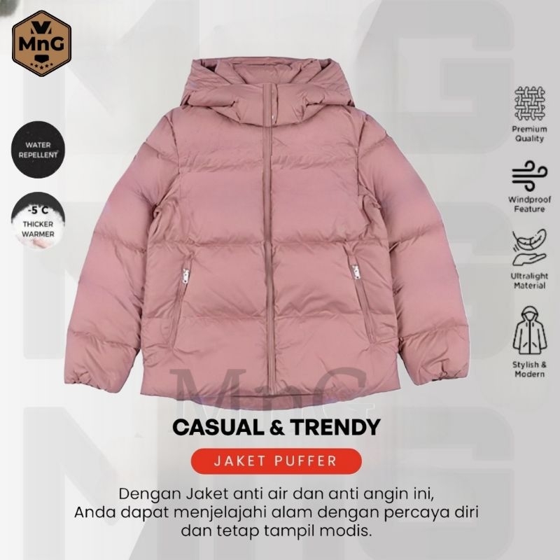  MnG Jaket Winter Crop Wanita