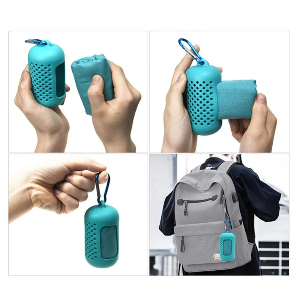 TaffSPORT Handuk Portable Travel Quick Dry Cooling with Pouch 5