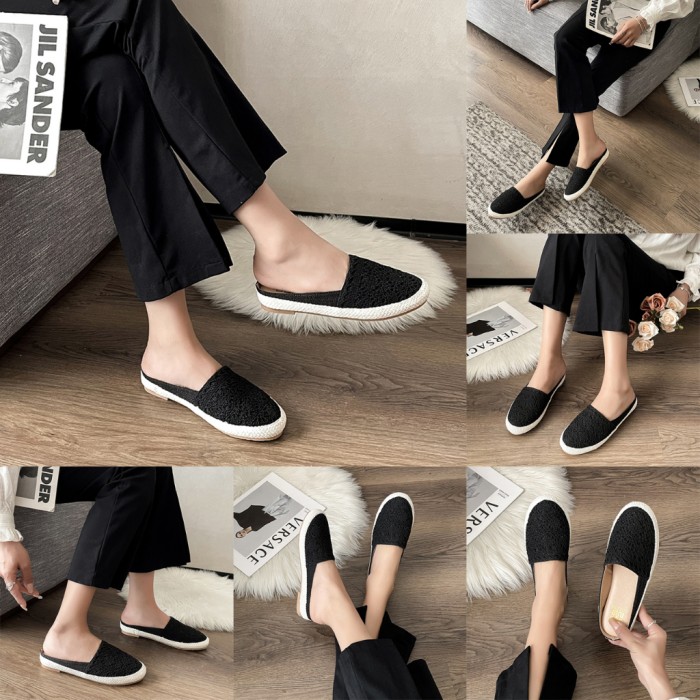 Coline Espadrilles Slip On Brokat  CLN-6321 