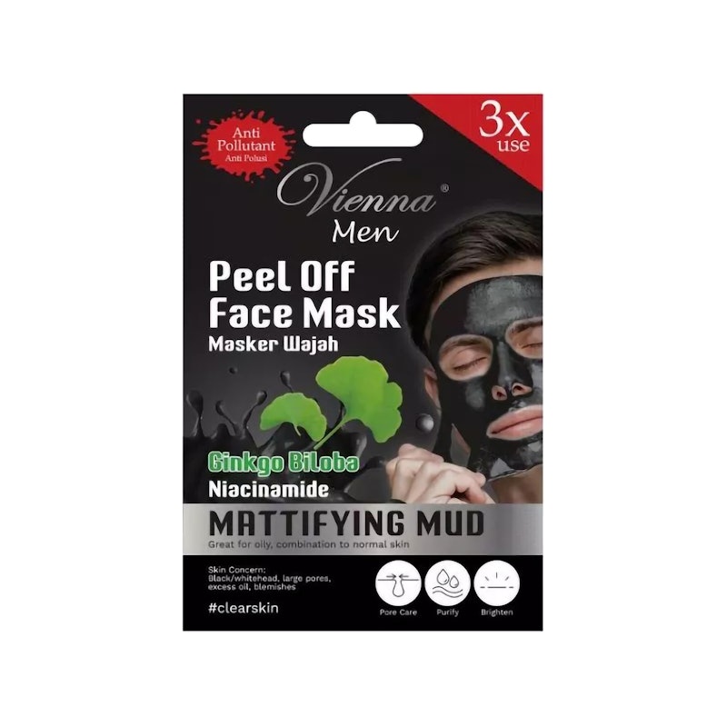 Vienna Men Peel Off Face Mask Matfying Mud
