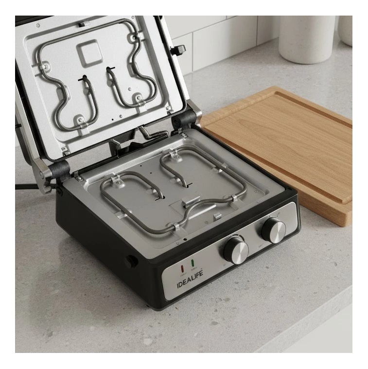 IDEALIFE 3in1 Panini & Waffle Maker EG-3002