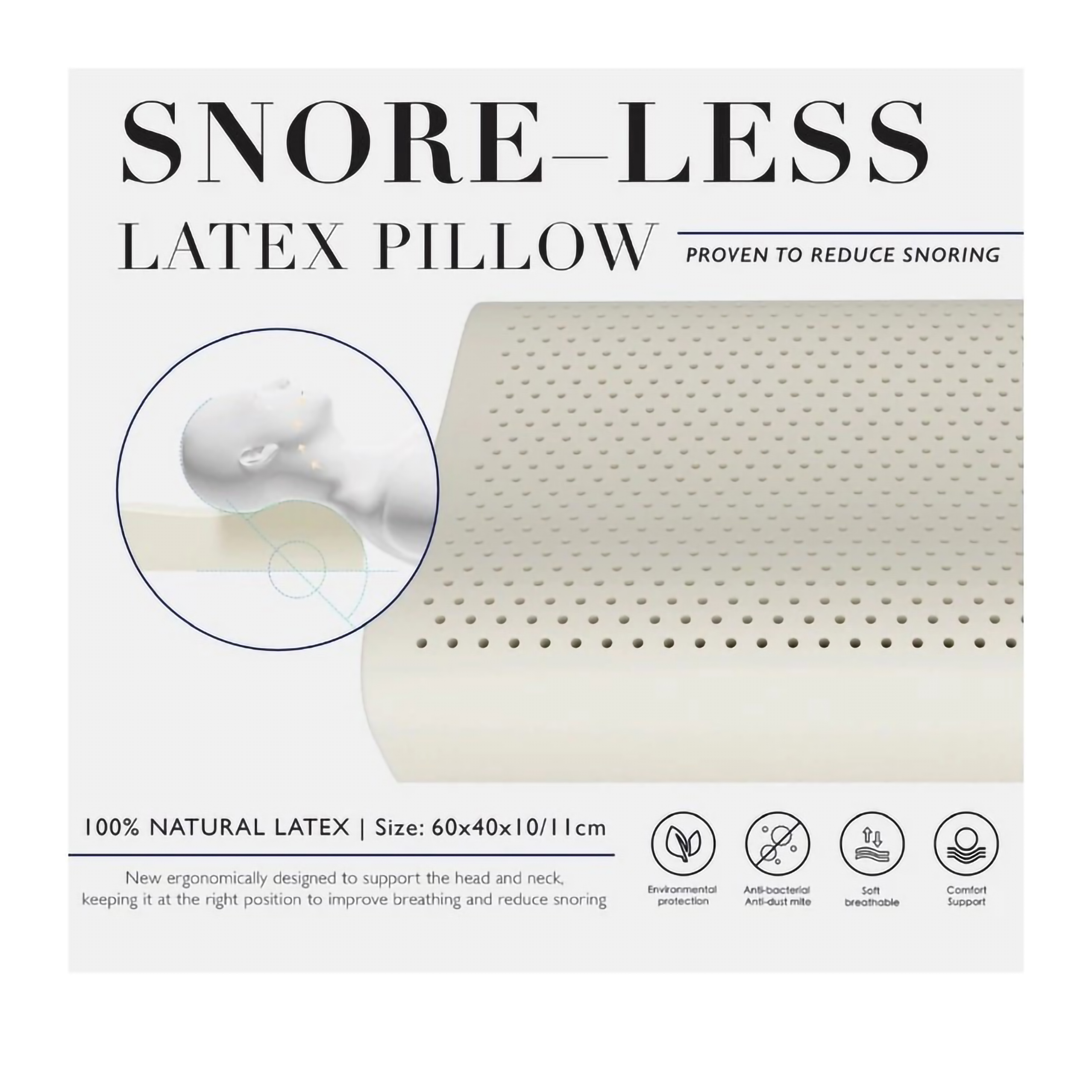 Dunlopillo Indonesia Dunlopillo SnoreLess Latex Pillow