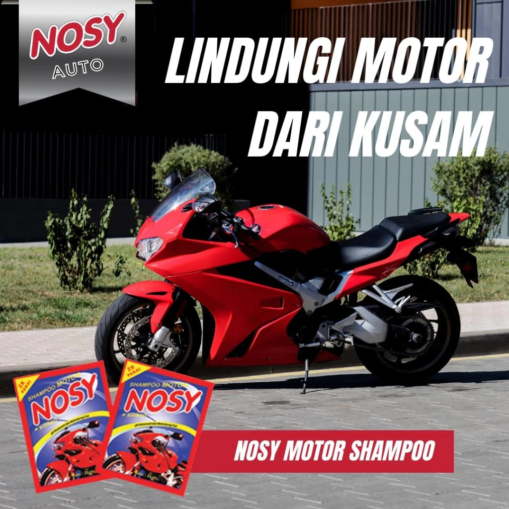 Sparindo Mustika NOSY Shampo Motor Sachet 1 Pack 12 Pcs
