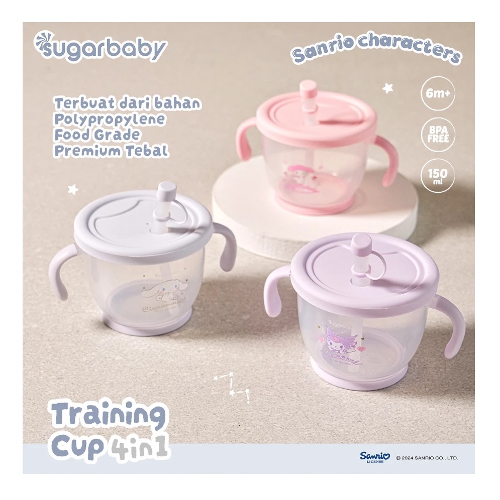 Kindalin Utama International Sugarbaby Training Cup 4 in 1 Sanrio Collection