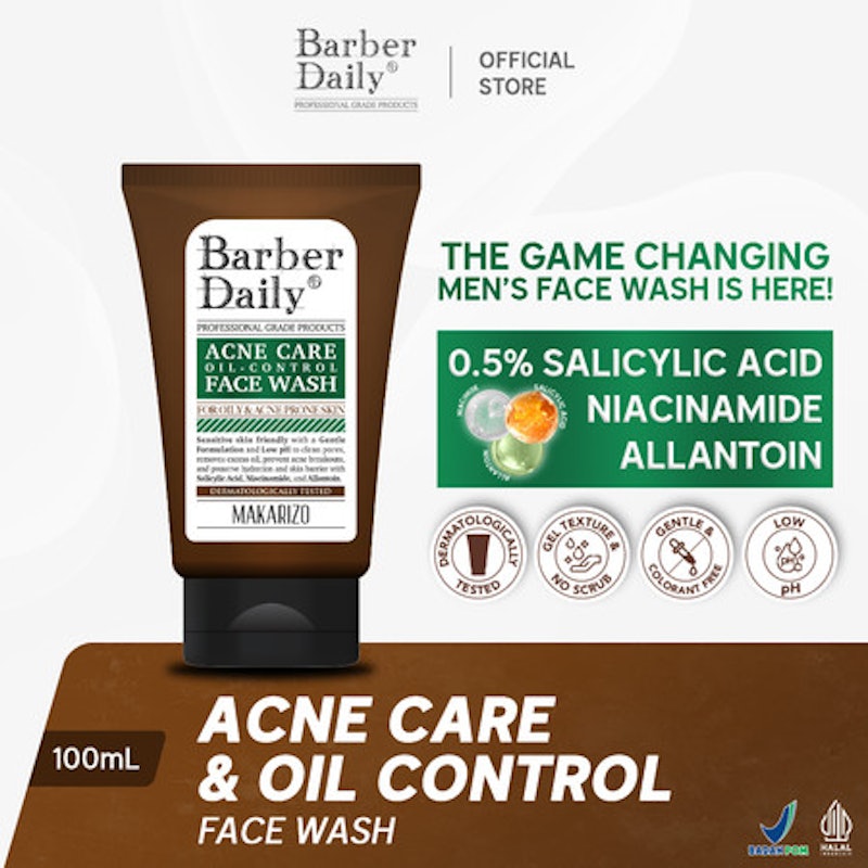 Makarizo Barber Daily Acne Care & Oil Control Face Wash 2
