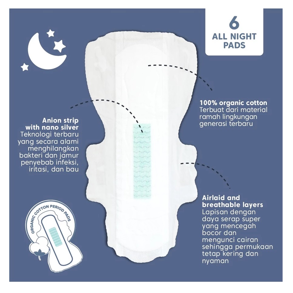 Yoona All Night Pads 36 cm 5