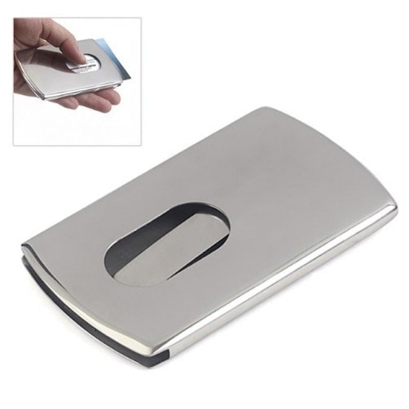 Tempat Kartu Nama Stainless Steel Slide 3