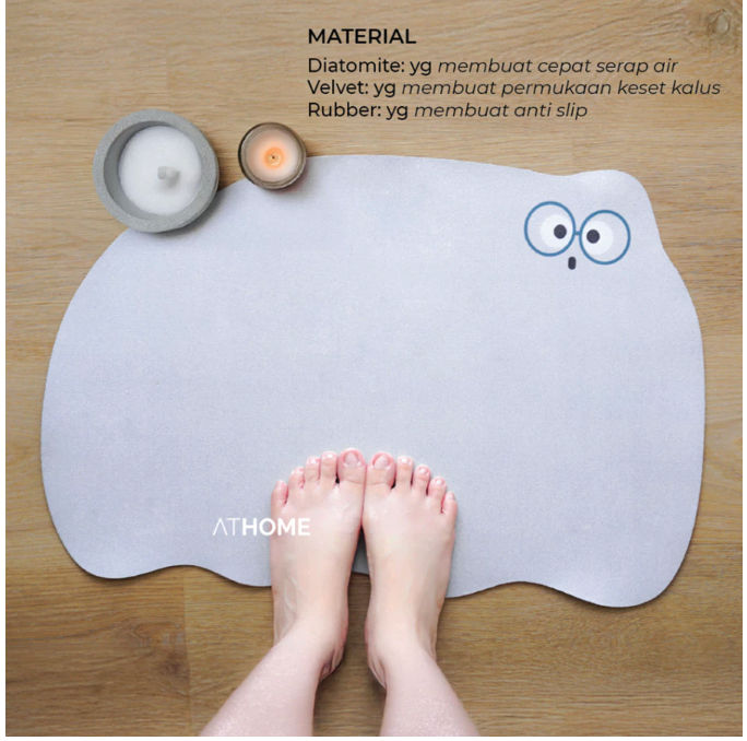 Mitraruma Athome Emoji Bath Mat 