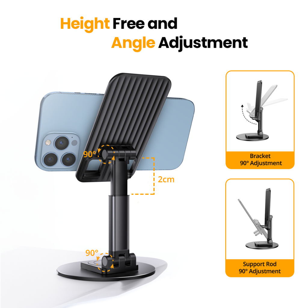 UNEED Desktop Stand Phone Holder 360 Rotation