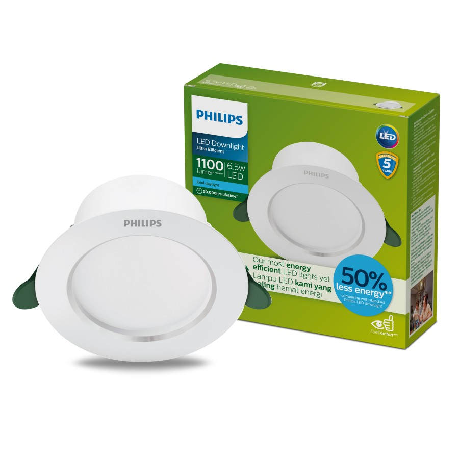 Philips ｜ LED Downlight Ultra Efficient 6.5W Cool Daylight