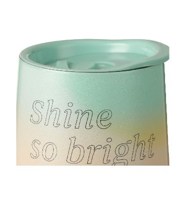 Tumbler 12 Oz SS Shine So Bright Gradient Rainbow (Summer02'23) 2