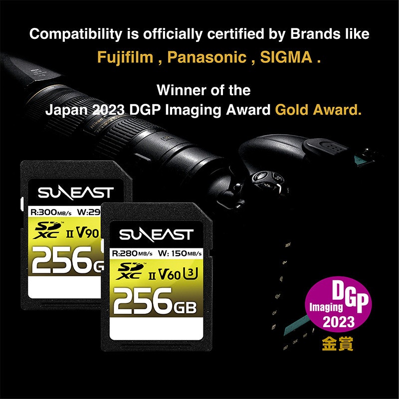 SUNEAST SDXC UHS-II Card V60 Series 256GB 5