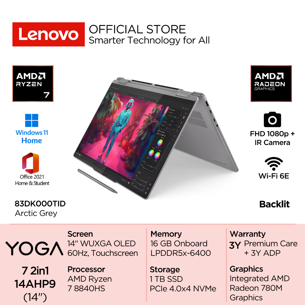 Lenovo Lenovo Yoga 7 2 in 1 14AHP9-83DK000TID