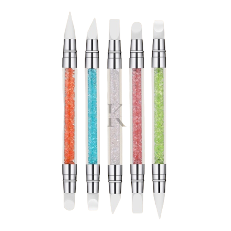Brush Nail Art Silicone Silikon Carving Pen 3D 1