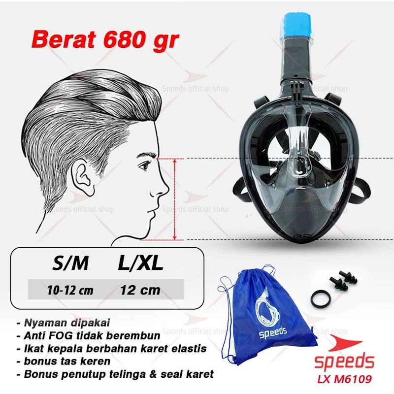 SPEEDS Snorkling Mask Full Face 4