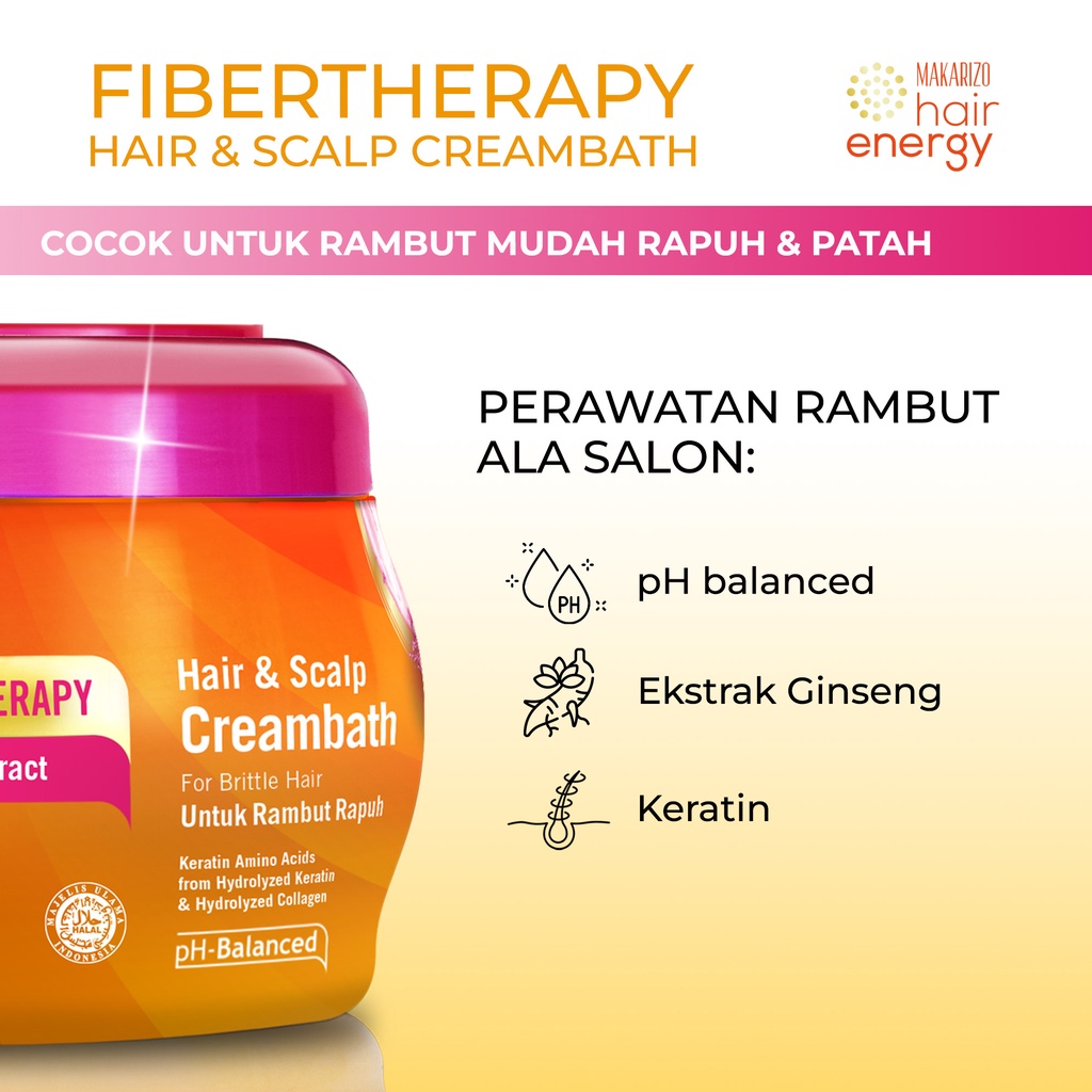 Hair Energy Fibertheraphy Creambath Ginseng Extract 5