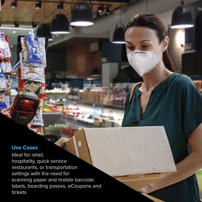 Zebra Technologies Zebra 2D Wire Barcode Scanner  DS9308