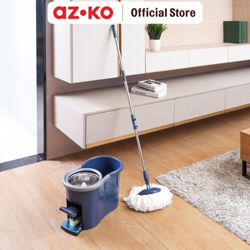 AZKO Proclean Set Alat Pel Putar Dengan Ember 2 In 1 - Biru 3