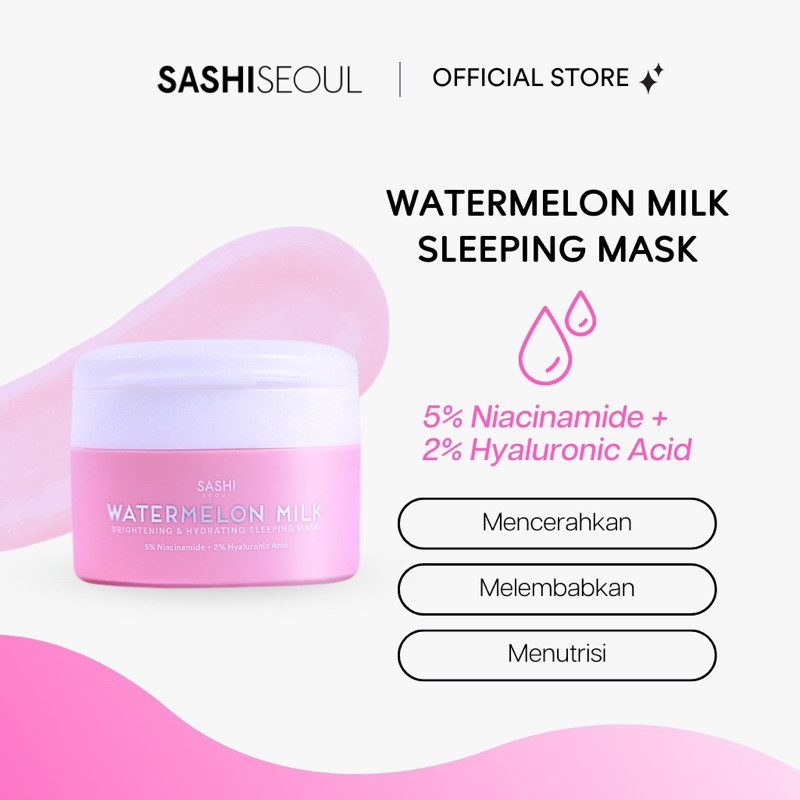 Sashi Seoul  Watermelon Milk Sleeping Mask