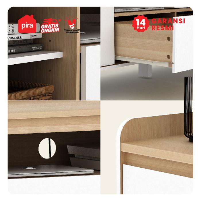 Pira Knock Down Furniture Pira Metropolis OX Hiro Ava Meja TV TV200