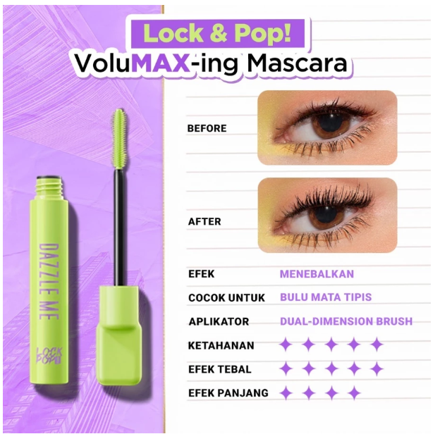 Hebe Beauty Style DAZZLE ME Lock & Pop! VoluMAX-ing Mascara