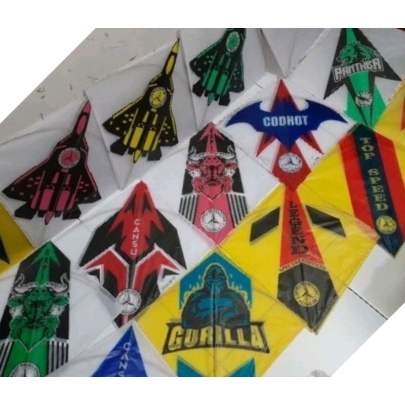 Layangan Sukhoi Kertas Minyak 50 pcs 4