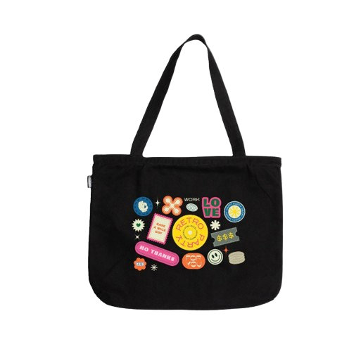 Oakhopes Tas Tote Bag Kanvas Resleting