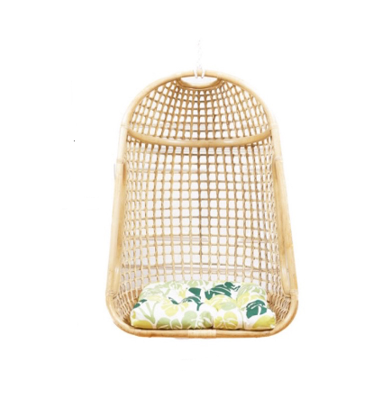 Ayunan Rotan Bahama dengan Cushion