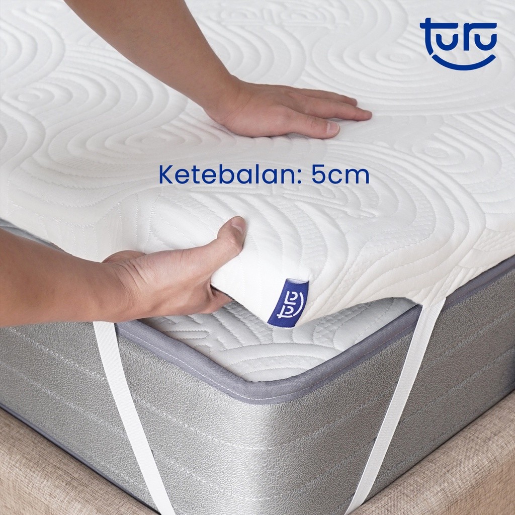TURU Breeze Natural Latex Topper 100 x 200 2