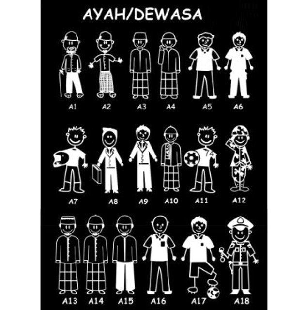  Stiker Mobil Model Happy Family